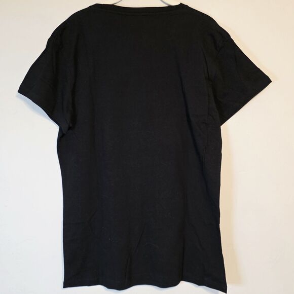 Hard Rock Cafe CLEVELAND Women's Black T-Shirt Rhinestone Logo Cotton Chest 42" - Picture 4 of 6